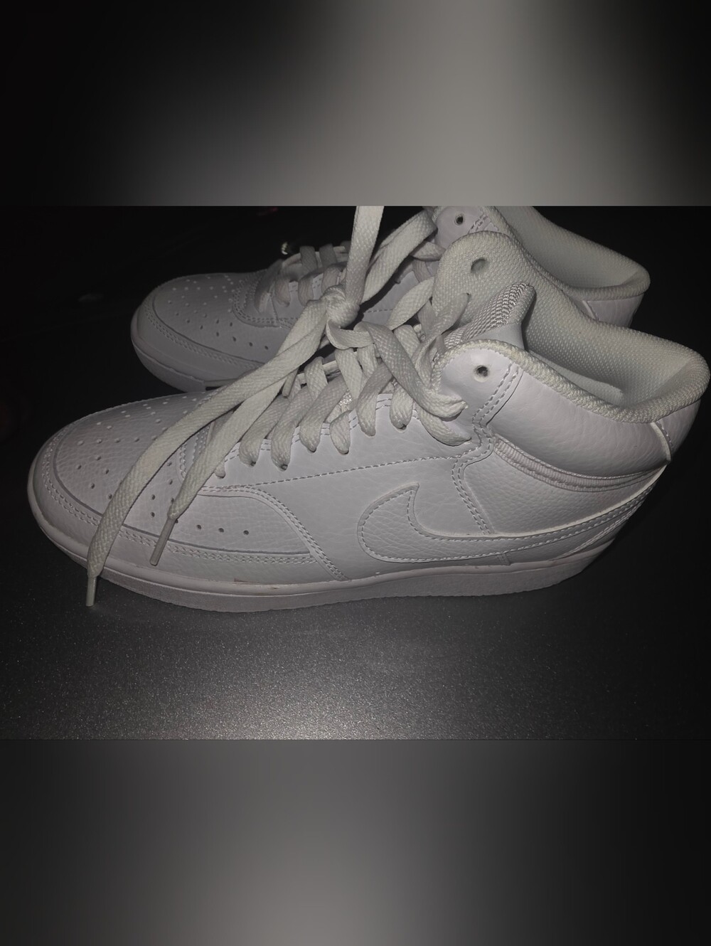 Brand New Mens Nike Court Vision Size 8 White High Top Sneakers No Box